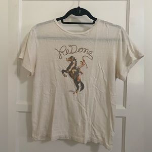 Re/Done Cowgirl Western Tee